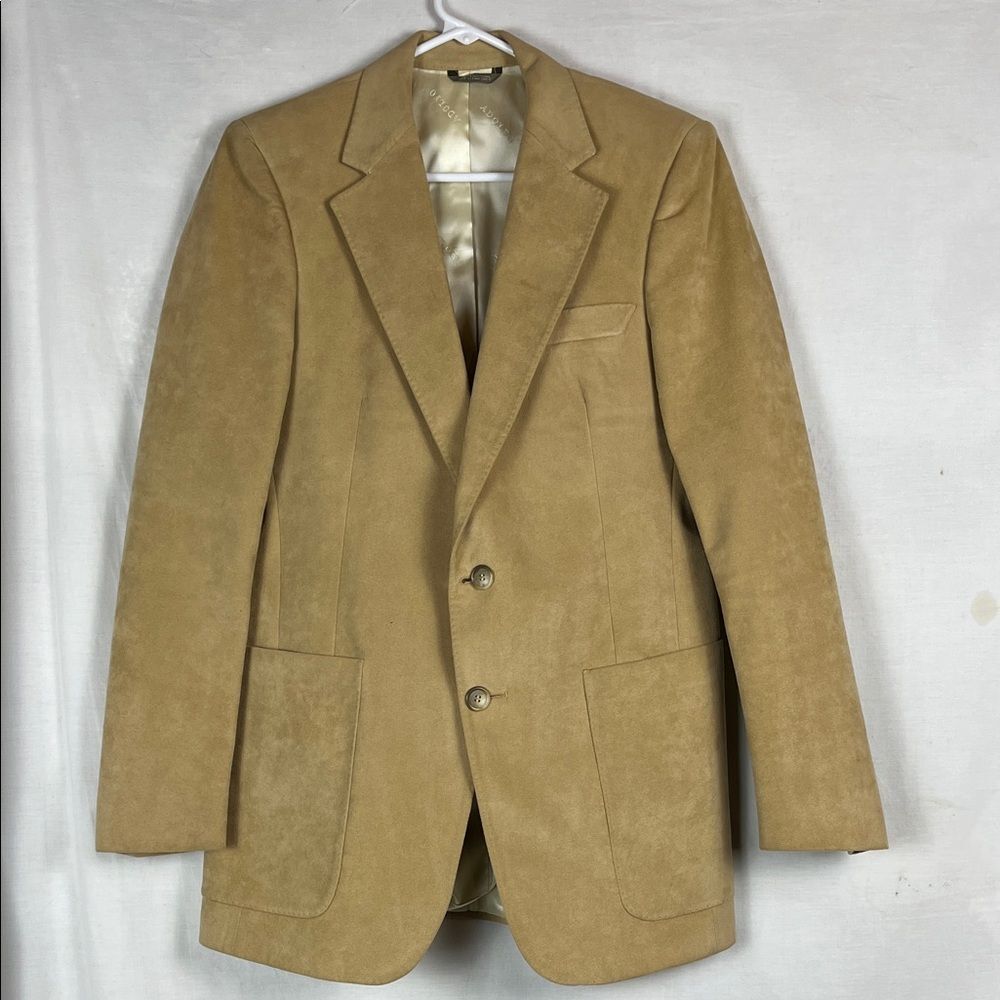Vintage Tan Adolfo Ultra Suede Men's Blazer